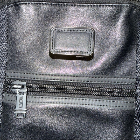 Tumi Alpha Bravo Davis Backpack Laptop Carry Bag Nylon Leather Black *READ - Picture 2 of 16